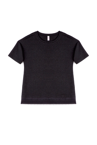 CONTE LD 828 Джемпер с металлическим блеском и сетчатым кружевом