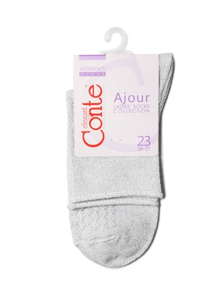 CONTE AJOUR Ажурные носки из вискозы с люрексом