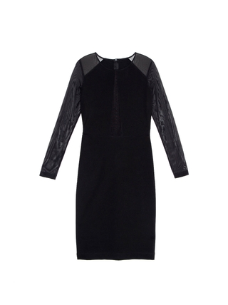 CONTE LPL 1062 Платье супероблегающего кроя с вставкой из прозрачной сетки