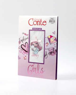 CONTE LOVELY Колготки из микрофибры с рисунком и декором 