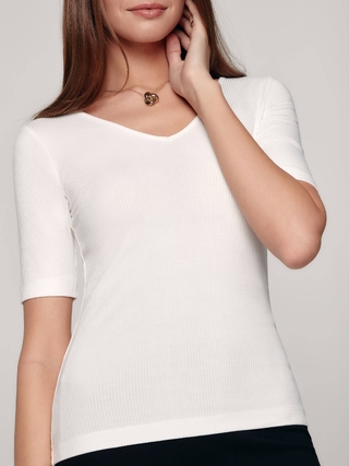 CONTE LD 1165 Топ в рубчик из премиальной вискозы