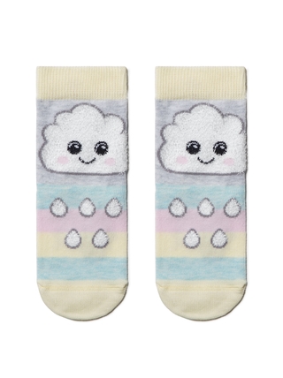 Conte-kids TIP-TOP Хлопковые носки с пушистым рисунком "Тучка"