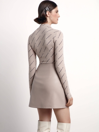 CONTE LBD 1776 Боди из хлопка с воротником-стойкой и рисунками "Moon"