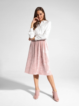 CONTE LBL 1036 Однотонная рубашка из вискозы