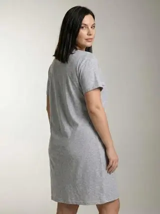 DEA MIA СОРОЧКА НОЧНАЯ ЖЕНСКАЯ 5711 CHEMISE WITH SLEEVE (PRINT)