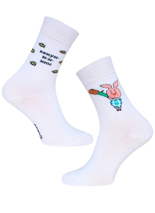 БРЕСТСКИЕ НОСКИ МУЖСКИЕ 2155 СМФ "Винни Пух" (средней длины)