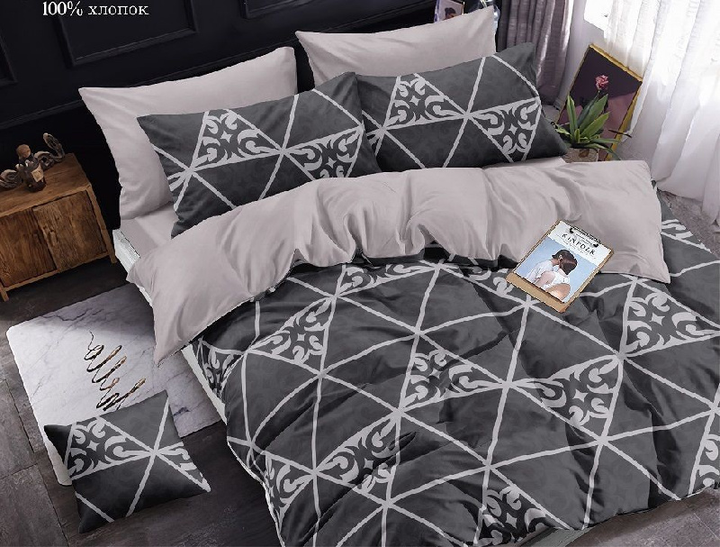 Комплект постельного белья, евро, поплин