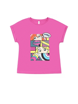 CONTE DISNEY LD 2011 Ярко-розовая футболка с рисунками по лицензии