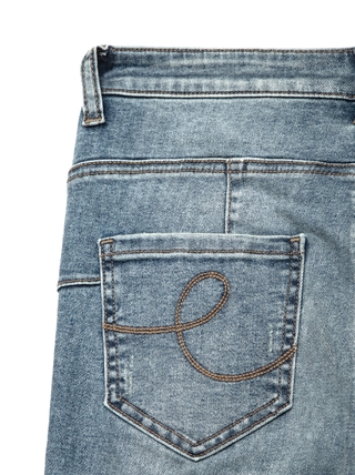 CONTE CON-146 Моделирующие eco-friendly джинсы с высокой посадкой