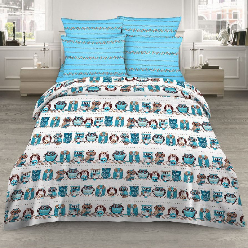 Комплект постельного белья, евро, бязь