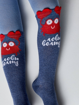 Conte-kids TIP-TOP (мордашки) Колготки детские