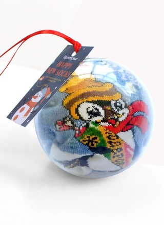 БРЕСТСКИЕ НОСКИ 4200К NEW YEAR (носки в шаре)