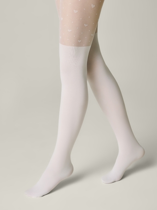 CONTE Колготки с сердечками и имитацией гольфинов SWEET LADY