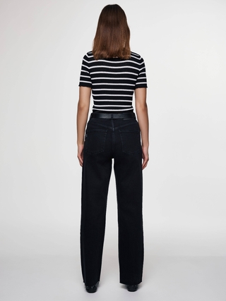 CONTE CON-621 Джинсы прямого кроя из eco-friendly денима с необработанным краем