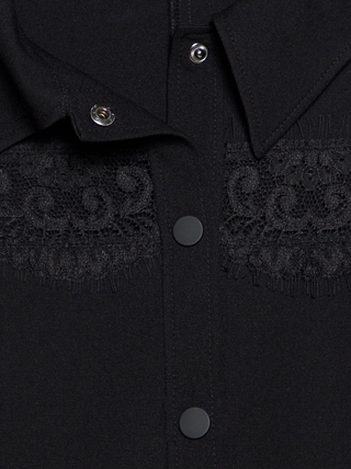 CONTE LPL 1038 Платье-рубашка с фактурным кружевом