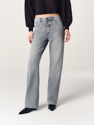 CONTE Джинсы straight дымчато-серого цвета CON-875