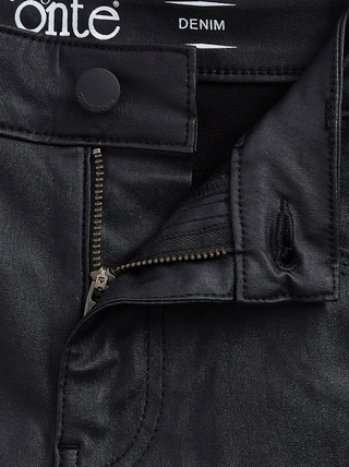 CONTE CON-384 Джинсы straight leg c высокой посадкой и напылением «под кожу»