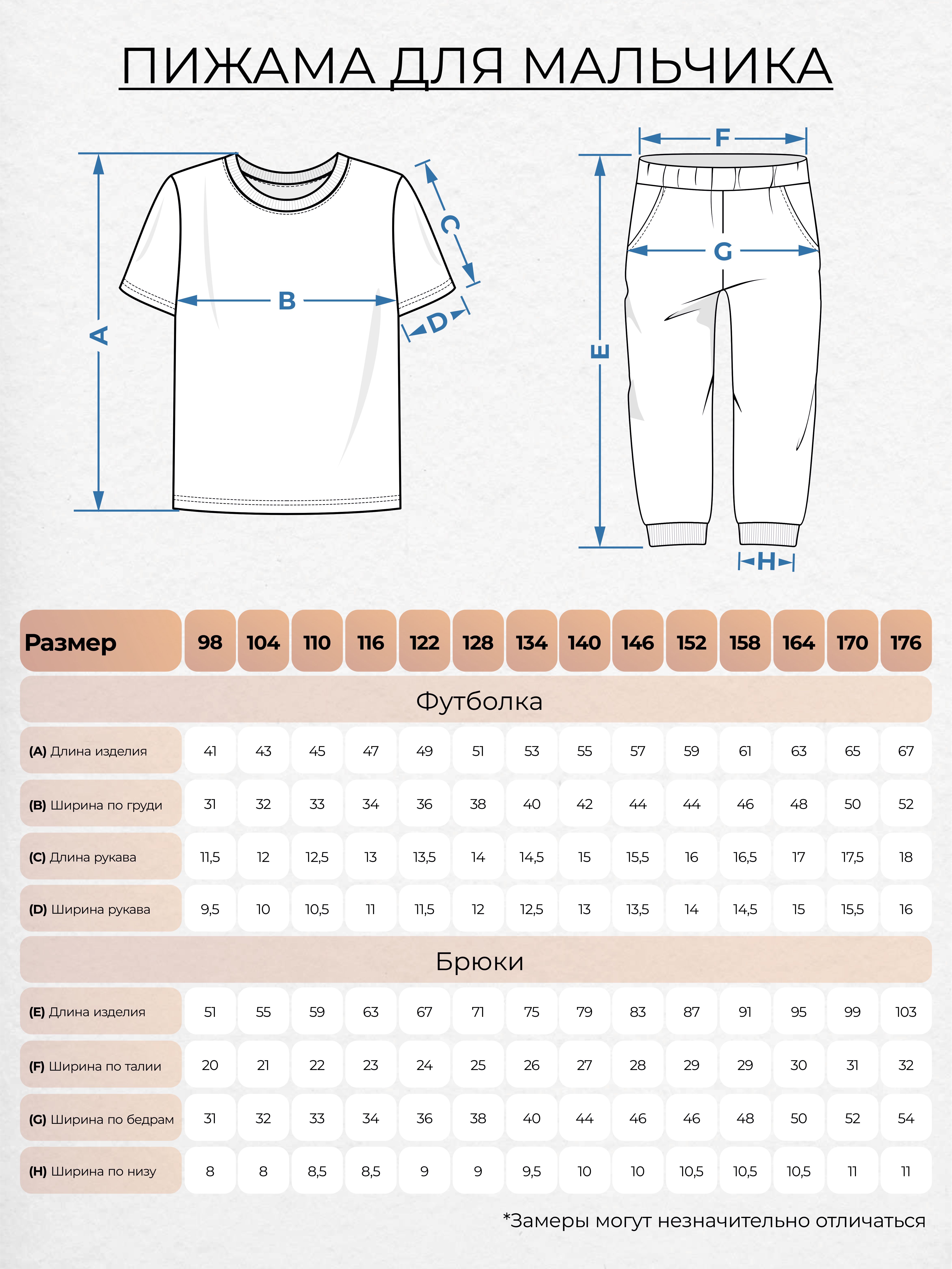 Пижама для мальчика
