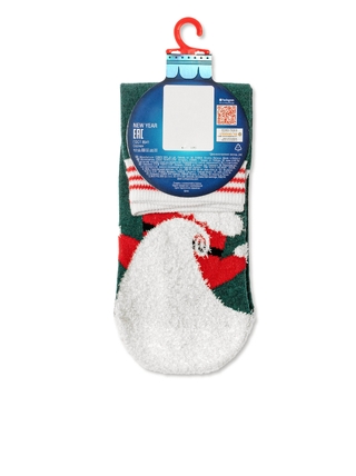 CONTE-KIDS Новогодние носки с пушистой нитью «Enjoy Xmas»