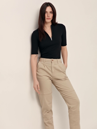 CONTE CON-435 Джинсы брючного кроя с высокой посадкой