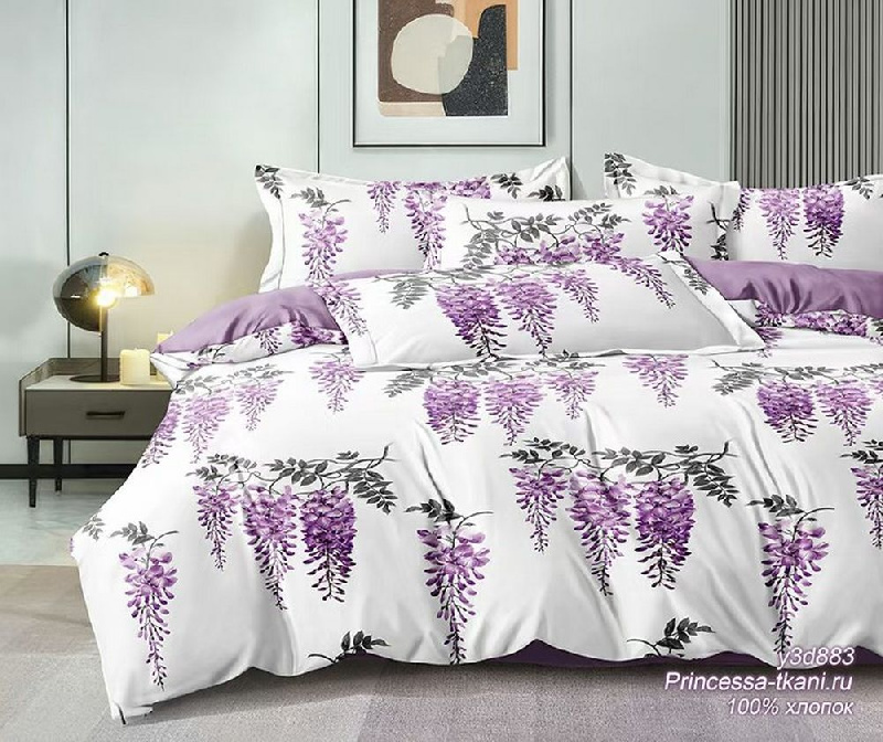 Комплект постельного белья, 1.5-спальное, поплин