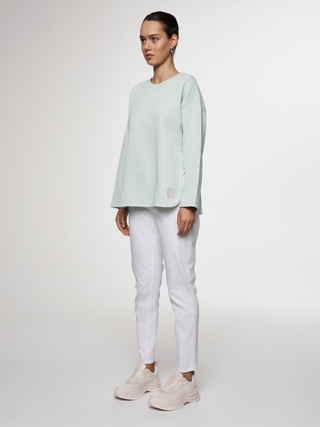 CONTE CON-647 Белые джинсы slim fit с застежкой на пуговицы