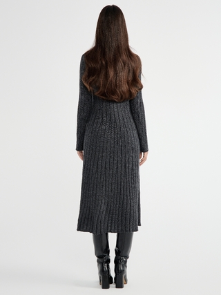 CONTE Платье-midi прилегающего силуэта из пряжи с шерстью LDK 2391