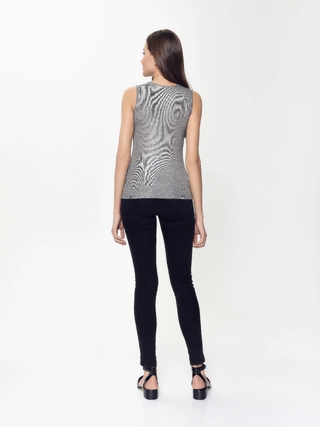 CONTE LD 891 Топ с напылением "мерцающее серебро"