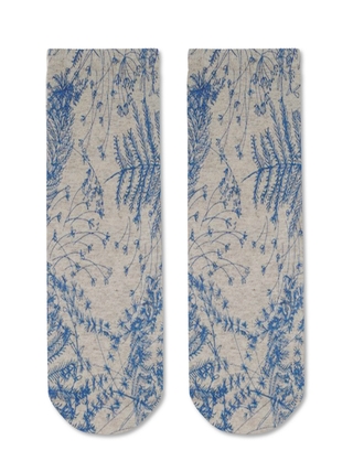 CONTE FANTASY Носки с принтом из смесовой пряжи с хлопком и льном
