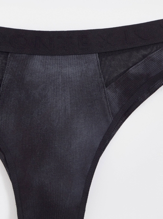 CONTE RIB WITH MESH LBR 2496 Трусы «бразилиана» из хлопка и эластичной сеточки