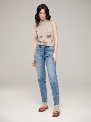 CONTE CON-410 Джинсы mom fit с высокой посадкой