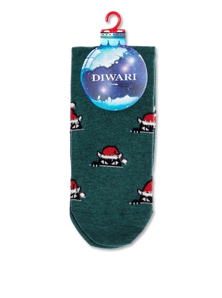 DIWARI Новогодние носки с пушистой нитью «Xmas cat»