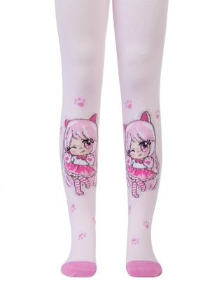 CONTE-KIDS TIP-TOP Хлопковые колготки с рисунком "Аниме"