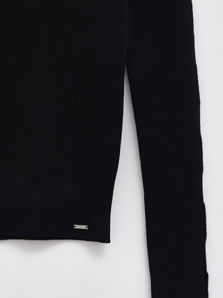 CONTE LDK 283 Джемпер с переплетением ластиком и вырезами по рукавам