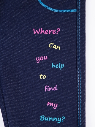 CONTE SKETCH Веселые леггинсы с рисунком "зайчик" 