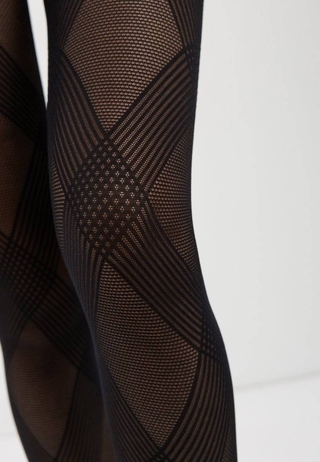 CONTE MUSIC Колготки женские с диагональными полосами