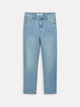 CONTE Голубые джинсы slim с эффектом потёртостей CON-940