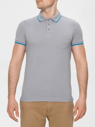 DIWARI MD 944 Футболка-поло с контрастной отделкой 