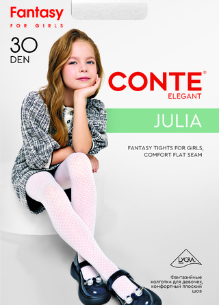 CONTE Колготки с ажурным геометрическим рисунком JULIA