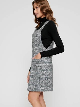 CONTE LSF 1055 Сарафан из искусственной замши со змеиным принтом