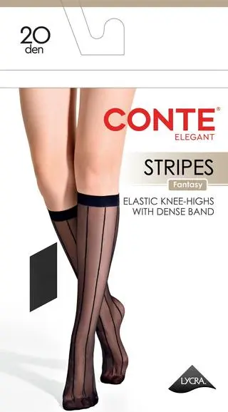 CONTE Гольфы с вертикальными полосами STRIPES (ПОЛОСЫ)