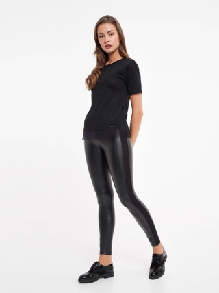 CONTE LD 828 Джемпер с металлическим блеском и сетчатым кружевом