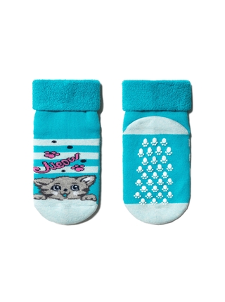 Conte-kids SOF-TIKI Махровые носки с отворотом и антискользящей стопой