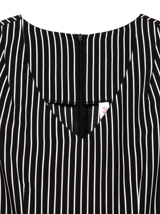 CONTE LPL 1141 Платье в полоску без рукавов из вискозы премиального качества