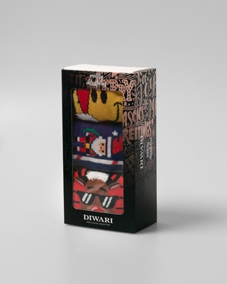 DIWARI NEW YEAR (3 пары,коробочка) Носки мужские