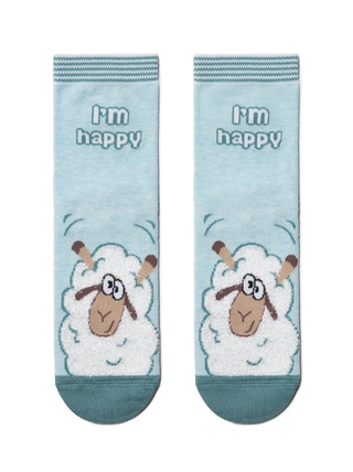 CONTE HAPPY Хлопковые носки с пушистым рисунком "Барашек"