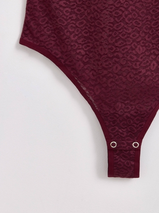 CONTE SAVAGE LBD 2549 Боди из анималистичного кружева