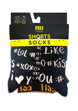 ESLI MS001 трусы мужские+носки мужские