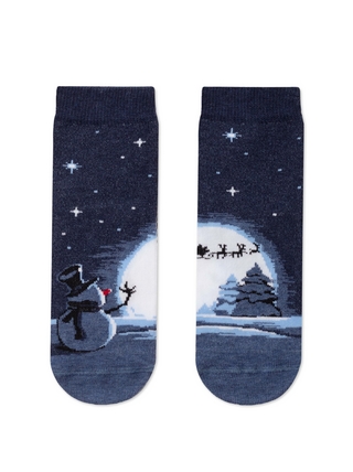 БРЕСТСКИЕ НОСКИ ДЕТСКИЕ 3079 KIDS НОВОГОДНИЕ (средней длины) 