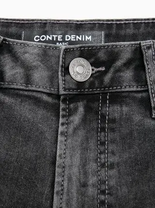 CONTE CON-988 Чёрные прямые джинсы